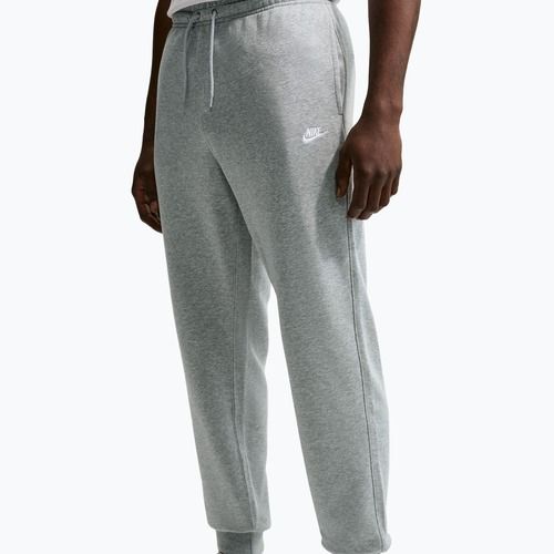 Pantaloni da uomo Nike Club French Terry Joggers dark grey heather/light smoke grey/white