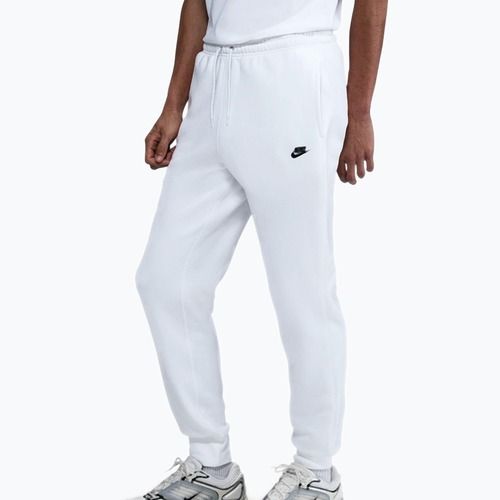 Pantaloni da uomo Nike Club Jogger white/white/black
