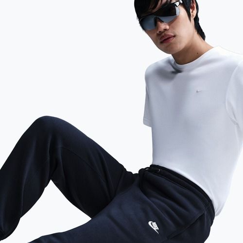 Pantaloni da uomo Nike Club Jogger obsidian/obsidian/white