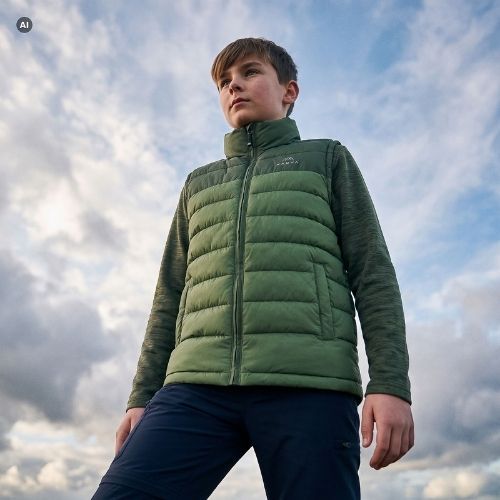 Gilet per bambini KADVA Cryon JR verde