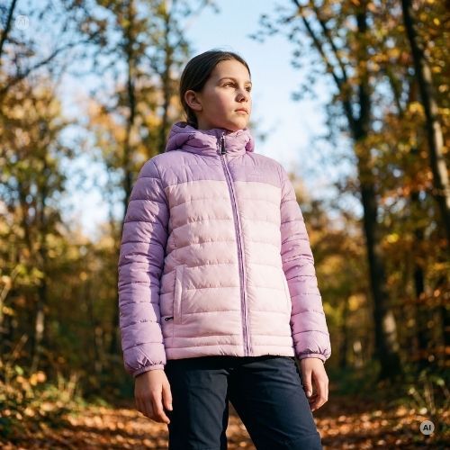 Giacca imbottita per bambini KADVA Snoway JRG viola