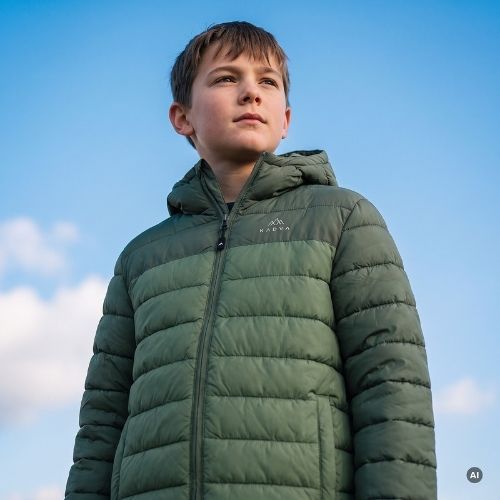 Giacca imbottita per bambini KADVA Snoway JRG verde