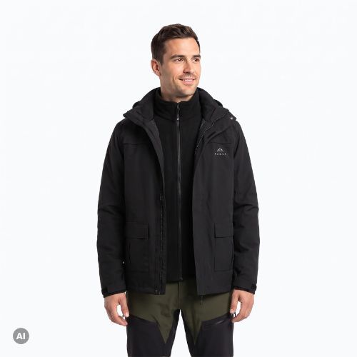 Giacca 3 in 1 da uomo KADVA TraiLine WP nera