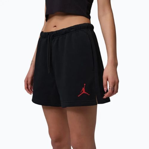 Spodenki damskie Nike Jordan Fleece black/gym red