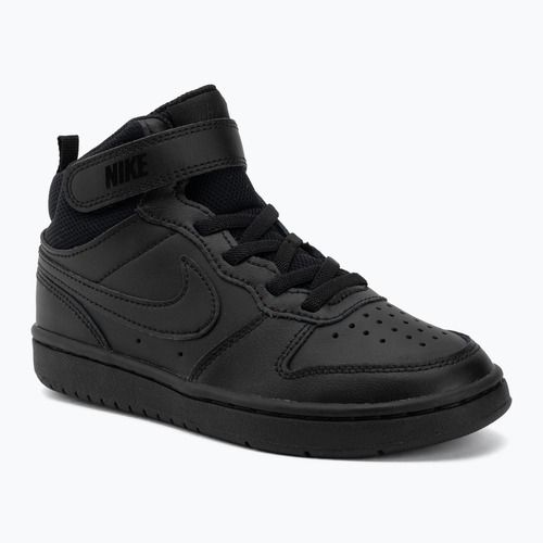 Scarpe per bambini Nike Court Borough Mid 2 black/black/black