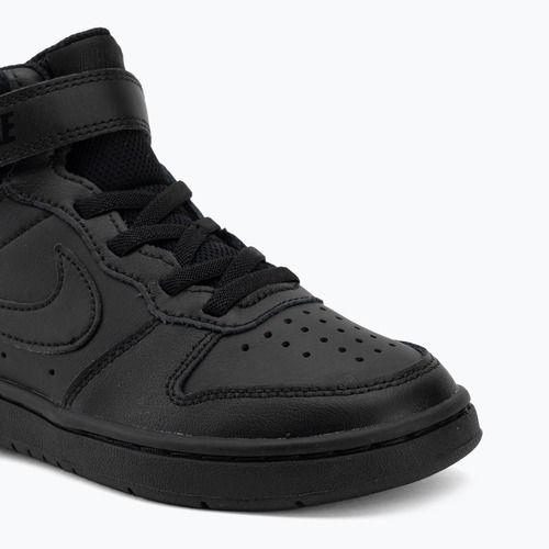 Scarpe per bambini Nike Court Borough Mid 2 black/black/black