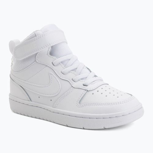 Scarpe per bambini Nike Court Borough Mid 2 white/white/white