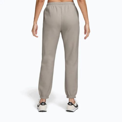 Pantaloni da donna Nike Studio Fleece cream li/sail