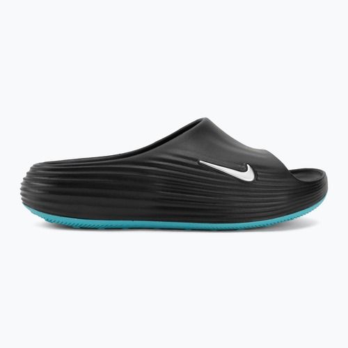 Ciabatte da uomo Nike ReactX Rejuven8 black/gamma blue/metallic silver