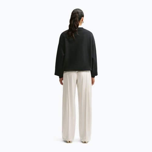 Felpa donna Nike Studio Fleece Medium Weight total black/sail