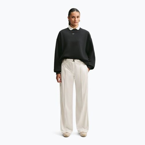 Felpa donna Nike Studio Fleece Medium Weight total black/sail