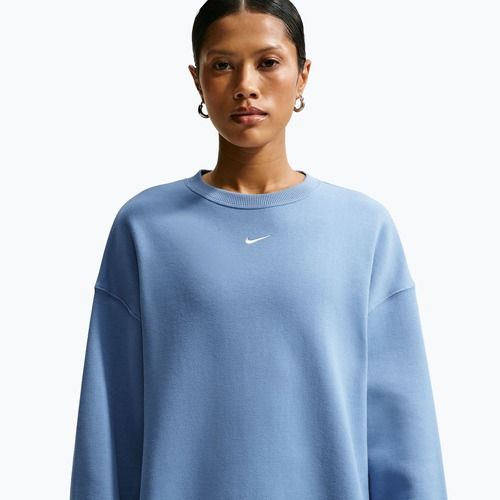 Felpa donna Nike Studio Fleece Medium Weight work blue/sail