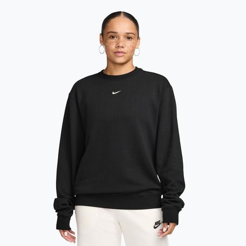 Felpa donna Nike Studio Fleece Lightweight total black/sail