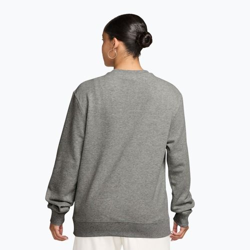 Felpa donna Nike Studio Fleece Lightweight dark grey heather/sail