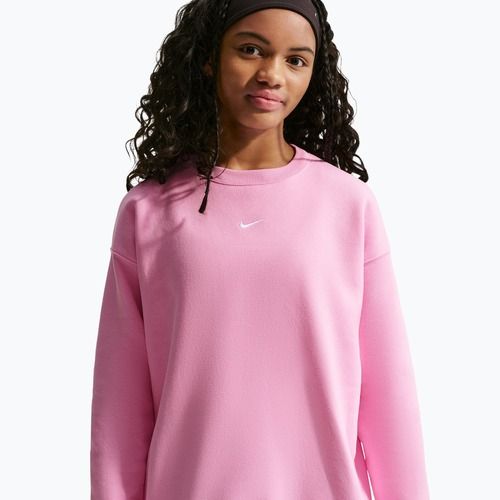 Felpa bambini Nike Sportswear Studio pink rise/white