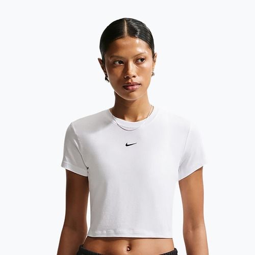 Maglietta da donna Nike Sportswear Chill Knit white/black