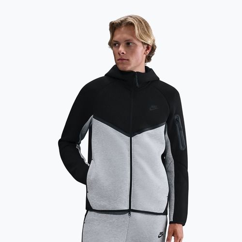 Felpa da uomo Nike Tech black/dark grey heather/black