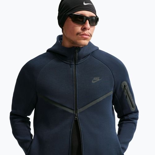 Felpa da uomo Nike Tech obsidian/black