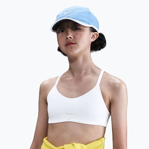 Reggiseno da bambina Nike Alate White/Light Smoke Grey