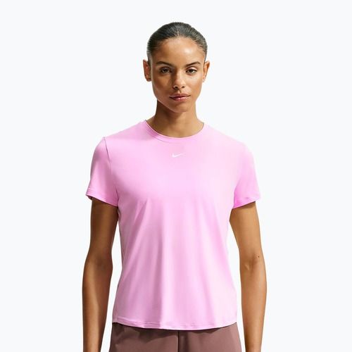 Maglia da allenamento donna Nike One Classic pink rise/white
