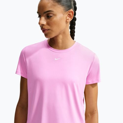 Maglia da allenamento donna Nike One Classic pink rise/white