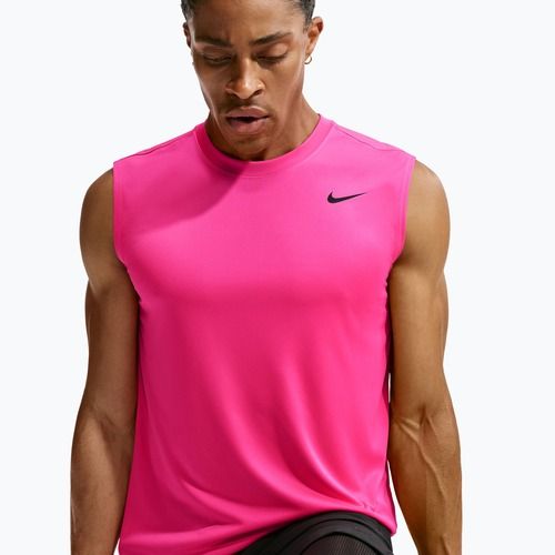 Maglia training da uomo Nike Dri-FIT Sleeveless Training Top hyper pink/black
