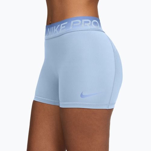 Pantaloncini da allenamento da donna Nike Pro hydrogen blue/aluminum