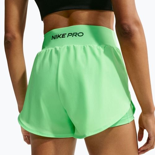 Pantaloncini da allenamento da donna Nike Pro Sculpt illusion green/black