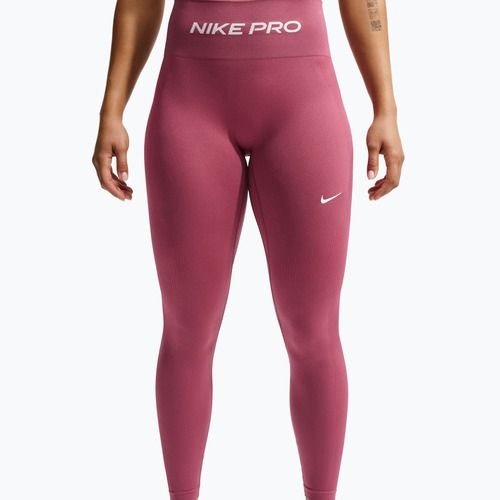 Leggings da donna Nike Pro Seamless pink smoke/white