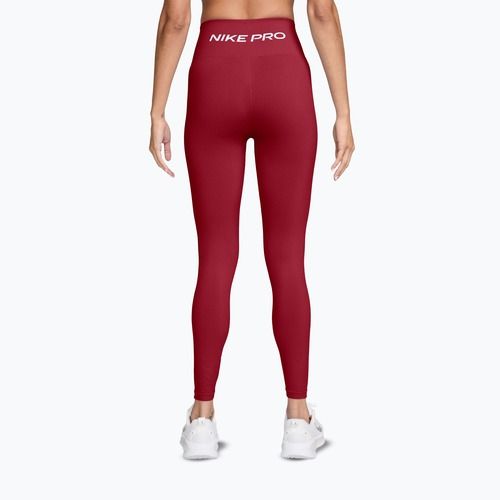 Leggings da donna Nike Pro Seamless tough red/white