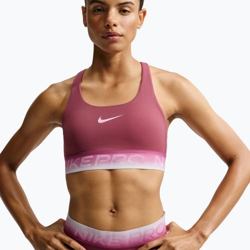 Reggiseno sportivo Nike Pro pink smoke/pink smoke/pink rise