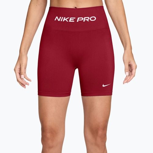 Pantaloncini da allenamento da donna Nike Pro Seamless tough red/white