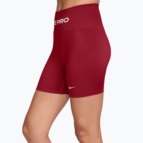Pantaloncini da allenamento da donna Nike Pro Seamless tough red/white