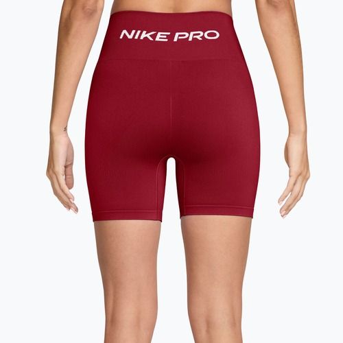 Pantaloncini da allenamento da donna Nike Pro Seamless tough red/white