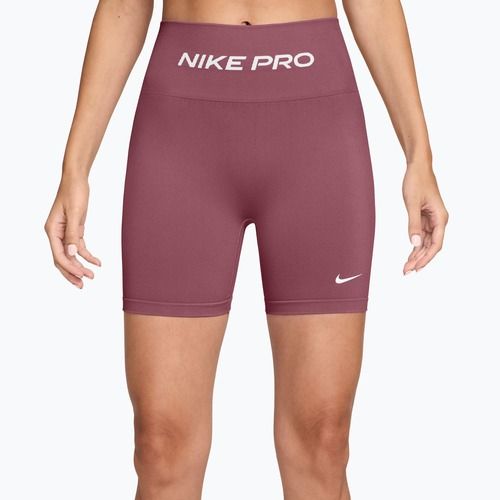 Pantaloncini da allenamento da donna Nike Pro Seamless pink smoke/white