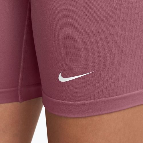 Pantaloncini da allenamento da donna Nike Pro Seamless pink smoke/white