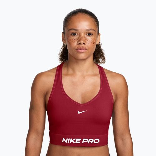 Top da allenamento Nike Pro Seamless tough red/white