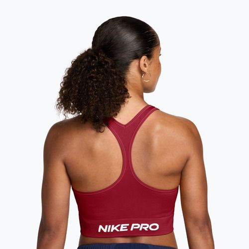 Top da allenamento Nike Pro Seamless tough red/white