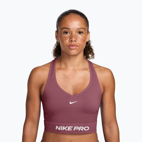 Top da allenamento Nike Pro Seamless pink smoke/white