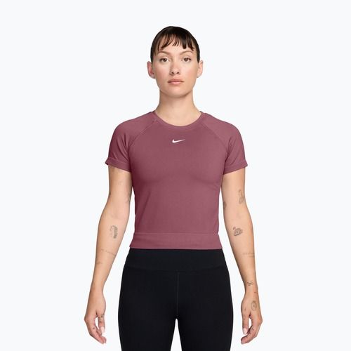 Maglia da allenamento donna Nike Pro Seamless pink smoke/white