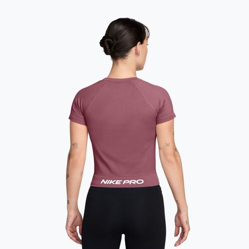 Maglia da allenamento donna Nike Pro Seamless pink smoke/white