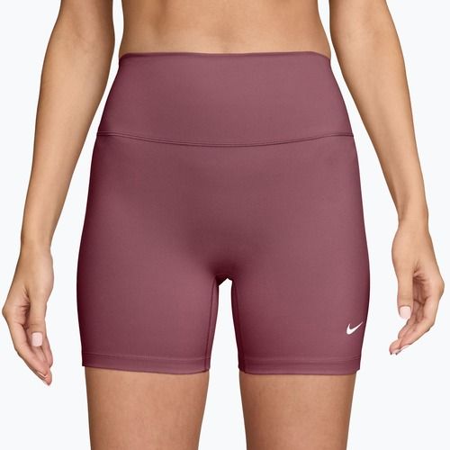 Pantaloncini da allenamento da donna Nike One pink smoke/white