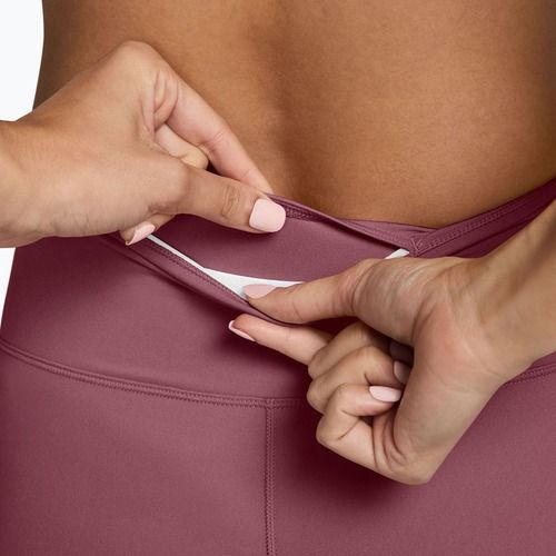 Pantaloncini da allenamento da donna Nike One pink smoke/white