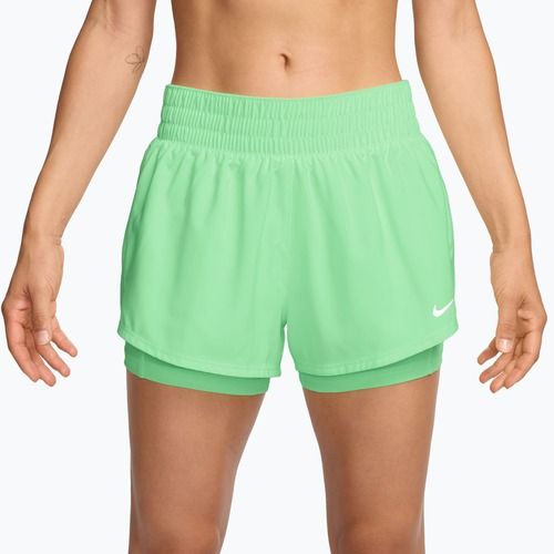 Pantaloncini da allenamento da donna Nike One cucumber calm/white