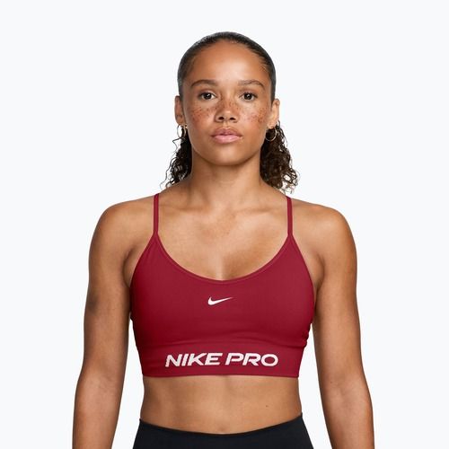 Reggiseno sportivo Nike Pro Seamless tough red/white