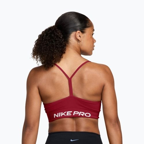 Reggiseno sportivo Nike Pro Seamless tough red/white