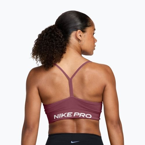 Reggiseno sportivo Nike Pro Seamless pink smoke/white
