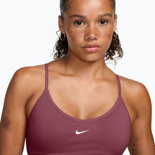 Reggiseno sportivo Nike Pro Seamless pink smoke/white