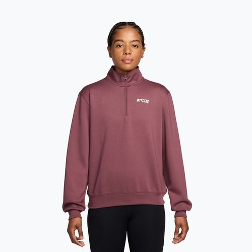 Felpa da allenamento donna Nike Studio Fleece Sport pink smoke/mystic dates/white