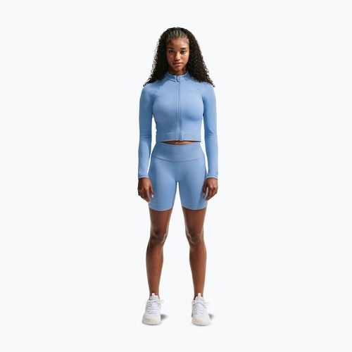 Felpa da allenamento donna Nike Pro Seamless work blue